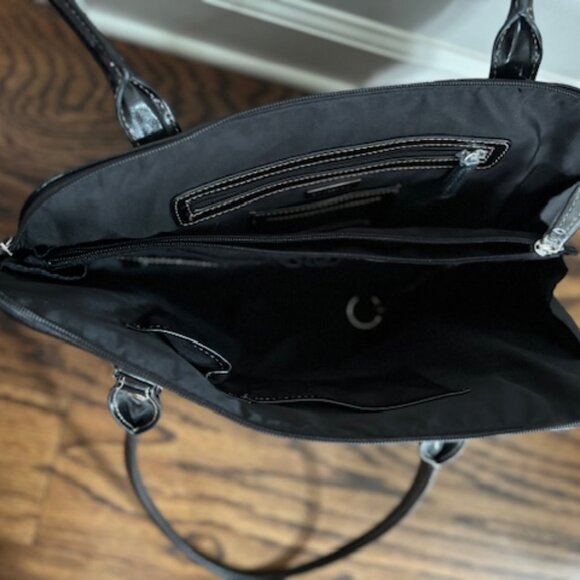 Giani Bernini Leather Tote Briefcase Shoulder Bag - Picture 4 of 5